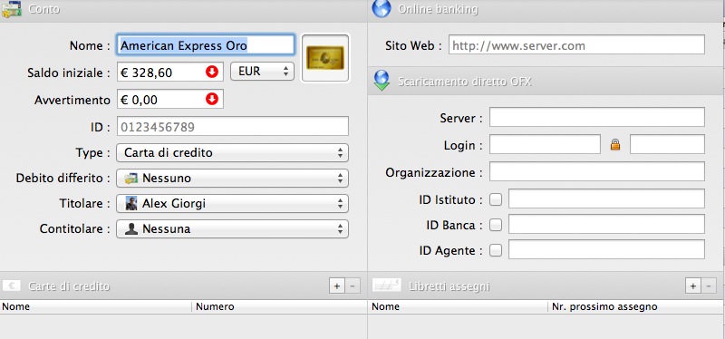 Account setup